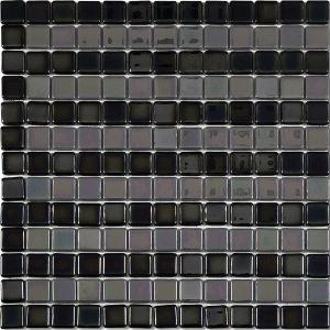 Alttoglass mosaicos Platino Lineal Negro