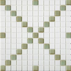 Alttoglass mosaicos Titanio Blanca Menta