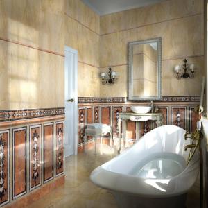 Azulejos bańos Ceramicas Aparici Consul Beige