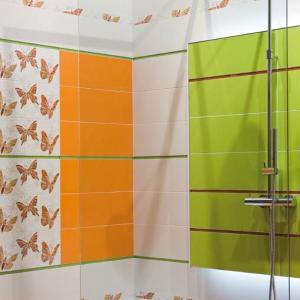 Azulejos bańos Ceramicas Aparici Lattice Naranja