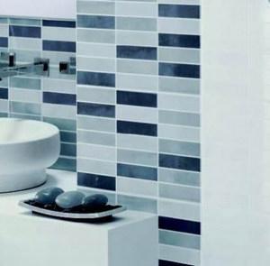 Azulejos bańos Mosaico Mix Blanco