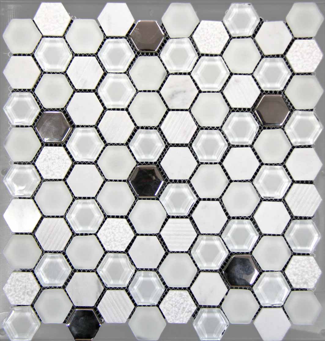 Mosaico hexagonal Blanco – España