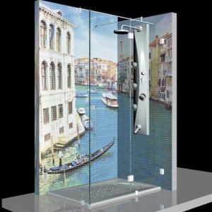 HD Mosaico Vidrio Shower in Venice