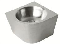 Stainless steel corner washbasin 360x360 13036.CLR.S