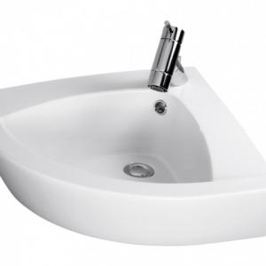 Newday corner wash basin 50 cm w fixing kit