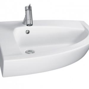 Newday right wash basin 70 cm w fixing kit