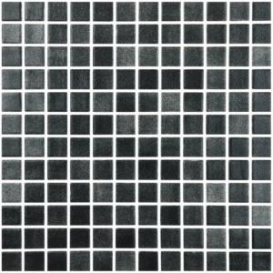 Vidrepur mosaico Niebla Negro 25x25