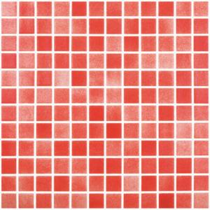 Vidrepur mosaico A Niebla Rojo 25X25