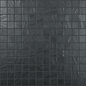 Vidrepur mosaico Negro Agua 25x25