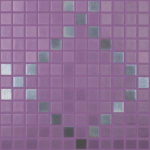 Vidrepur mosaico Malva Rombo 25X25