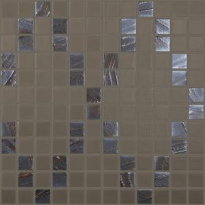 Vidrepur mosaico Antracita Geometria 25X25