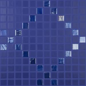 Vidrepur mosaico Marino Rombo 25X25