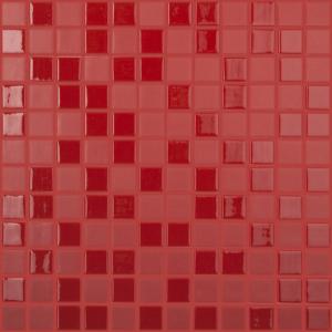 Vidrepur mosaico Rojo Mezcla 25X25